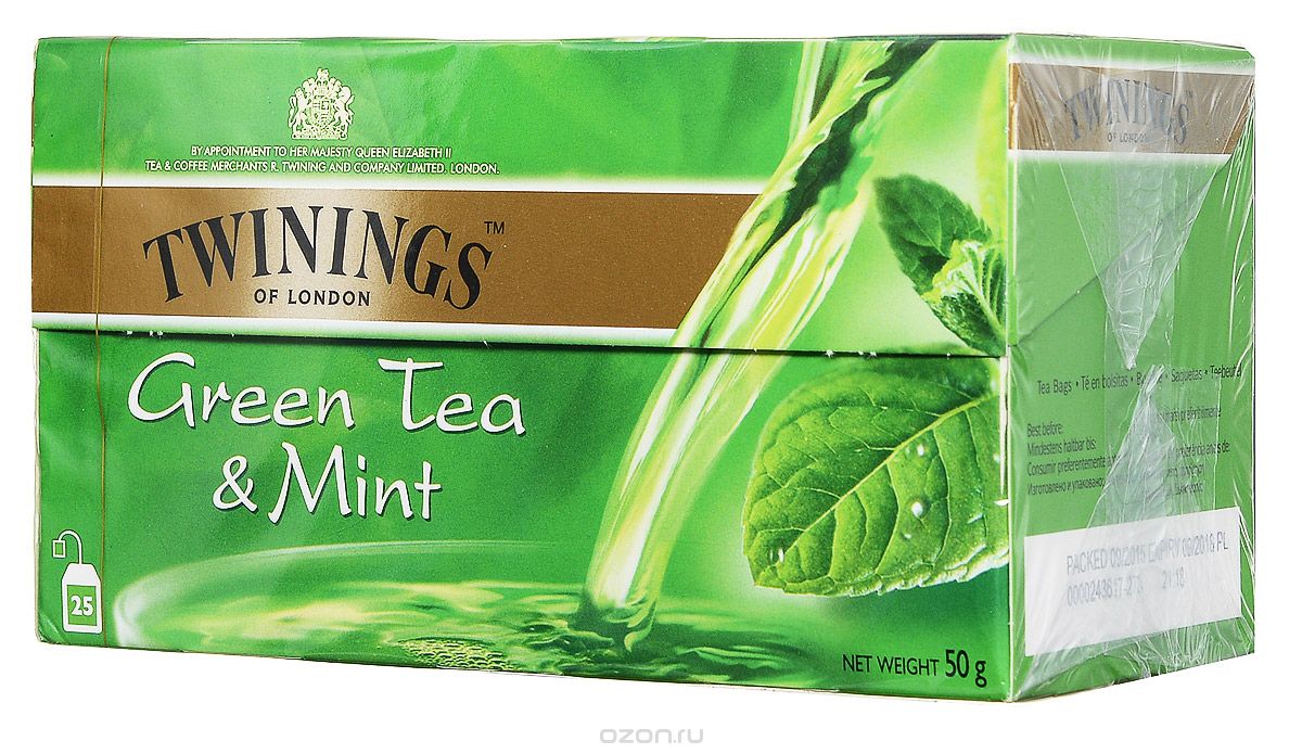 Twinings Green Tea & Mint   c   , 25 