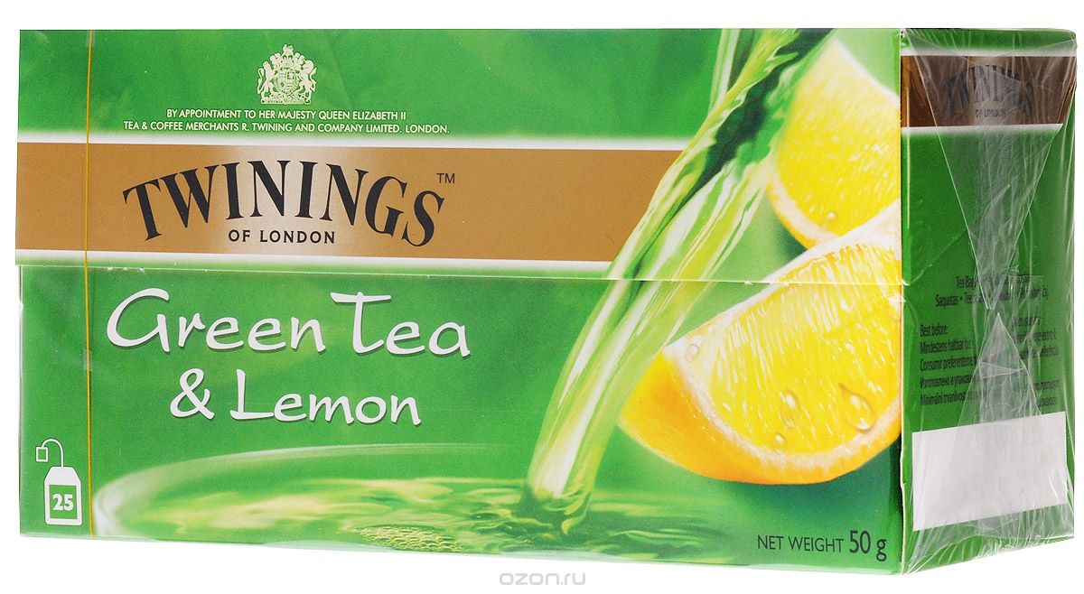 Twinings Green Tea & Lemon       , 25 
