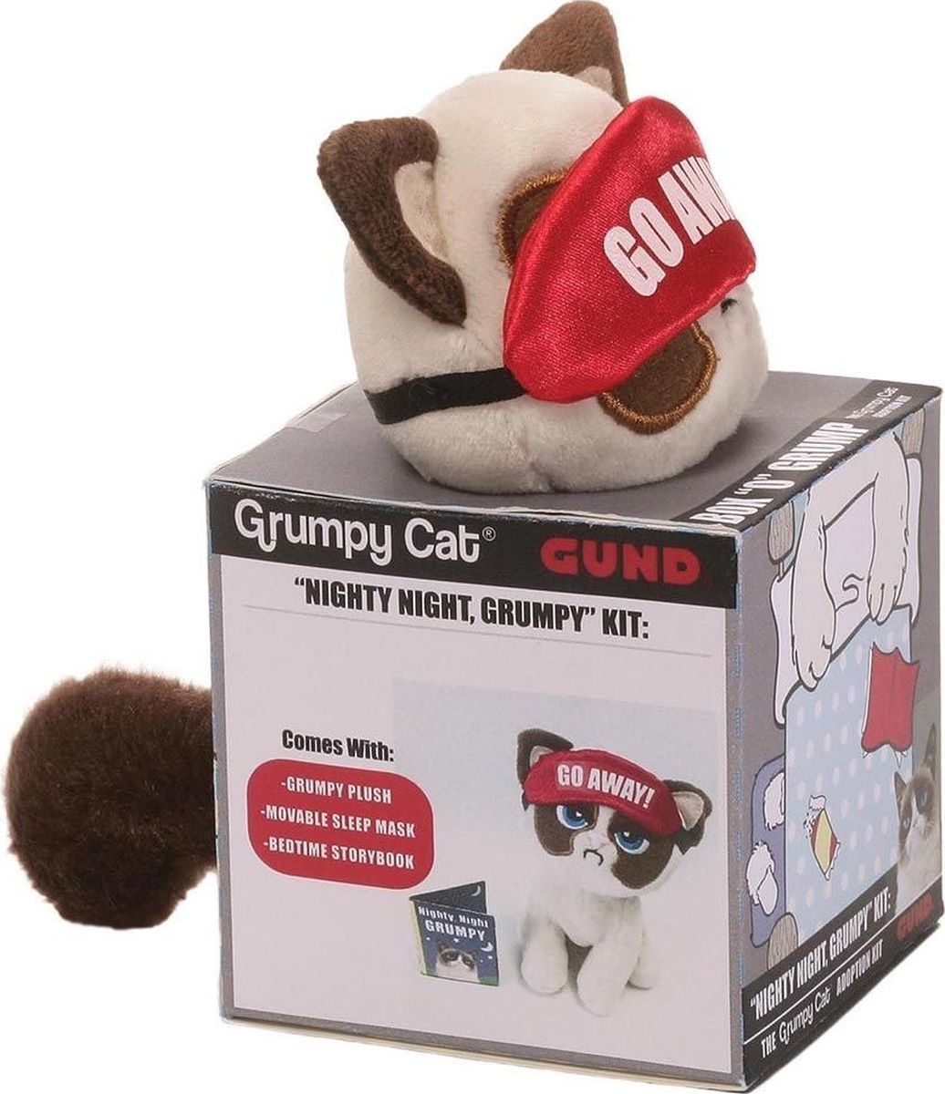 Gund   Box O Grump Grumpy Cat Night Night 11,5 